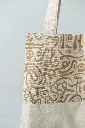 Beige Caligraphy Tote.webp