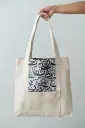 The Grey Calligraphy Tote Bag